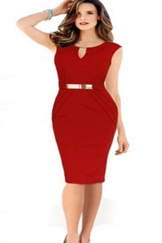 Sexy Women Summer Bodycon Business Party Cocktail Evening Pencil Dress(Red) - Intl - intl  