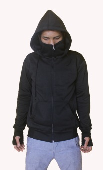 SH Fashion Jaket Hoodie Ninja (Black)  