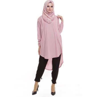 Shadrin's Nursingstyle - Tunik Hijab Menyusui - ALisha pink Nursing Wear  