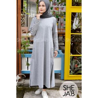 Shejab Alona Midi Dress - Baby Grey  