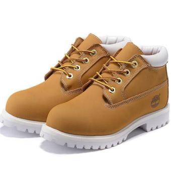 Shoes For Timberland Boots 23061 Mid Cuts Women (Yellow/White) - intl  
