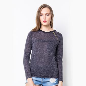 Shoffie - Long Sleeve Casual Sweater Girl - Black  