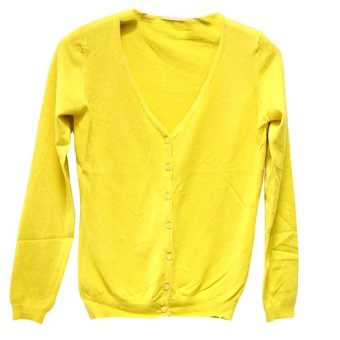 Shoppaholic Shop Basic Cardigan - Kuning Tua  