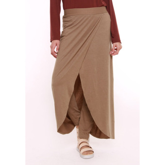 Sierra Danesh Slip-Slap Pants Skirt-Mocca  