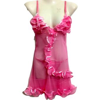Sing Cia-Lingerie Baju Tidur Sexy 238 (Pink)  