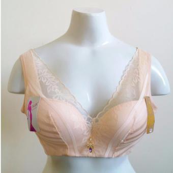 SISEKSI - Bra Penekan Lemak Push Up TANPA KAWAT & BUSA TIPIS 288 size 40 - CREAM  