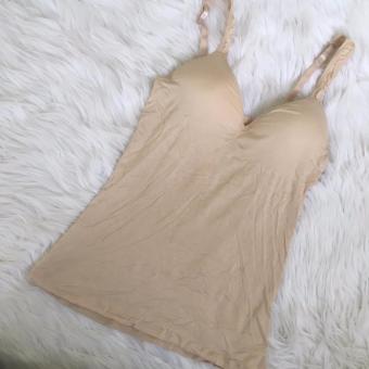 SISEKSI - Tanktop Bra / Tanktop dengan Cup Bra Busa Tipis - CREAM  