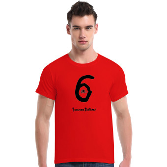 Six Drake Summer Sixteen Yeezus Kanye West T Shirts Men Tour Concert Sport Fitness Man T-Shirt (Red)   