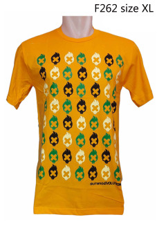 Skumanick F262 - Kaos Distro Design Segtiga Unik Bidang Geometris Unique Cool - Orange  