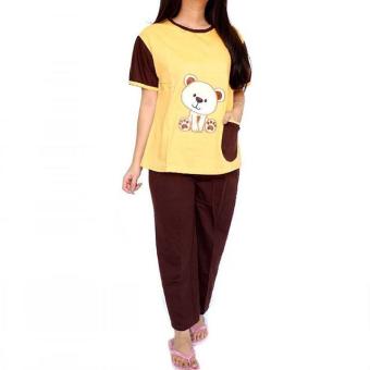 Sleepwear / Piyama / Baju Tidur 8185 Yellow  