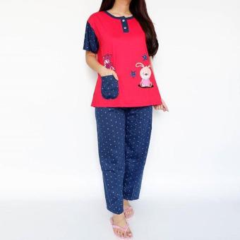 Sleepwear / Piyama / Baju Tidur 8195 Red  