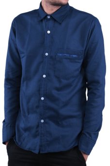 sm basic kemeja basic polos slimfit biru navy lazada sm basic kemeja basic polos slimfit biru navy lazada