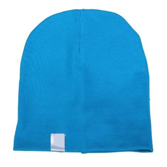 Soft Unisex Cotton Kids Beanies Hat Cute Newborn Baby Toddler Infant Cap Hats (Blue) - intl  