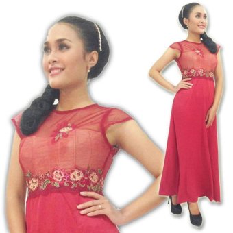 Solo My Kebaya Dress Gamis Alexa - GK02 - Maroon  