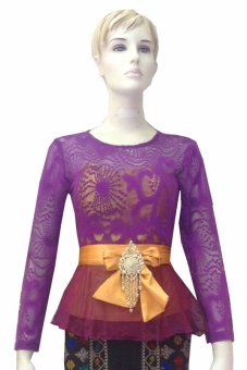 Solo My Kebaya Peplum Broklat – KB03 - Ungu  