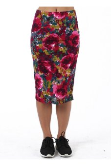 Sook Woman Skirt Flower - Ungu  