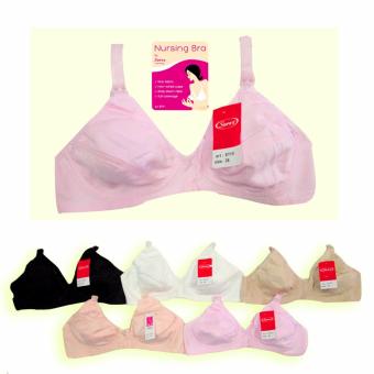 Sorex BH Ibu Menyusui Breast Feeding Bra Polos - Pink  