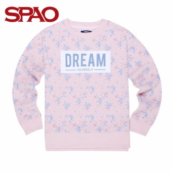 SPAO All-Over Floral Pullover SPMW612G42-26 (L/Pink)  