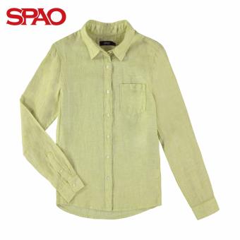 SPAO Linen Shirts SPYW523G21-79 (OliveGreen)  