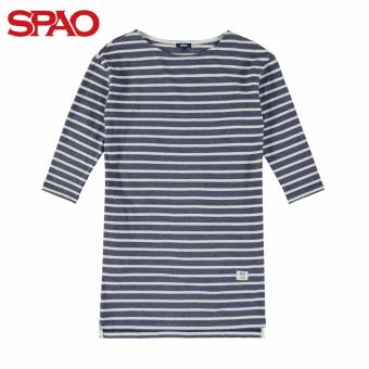 SPAO Striped Dress SPOM612G22-59 (Navy)  