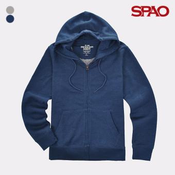 SPAO Zip Up Hoodie (Fabric Transformed)SPMZ611C06-55 (Indigo)  