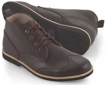 Spiccato SP 500.03 Sepatu Kasual Boots Pria - Bahan Sintetis - Bagus Dan Gaya - Coklat  