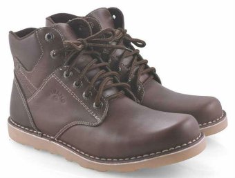 Spiccato SP 504.01 Sepatu Adventure Boots Pria - Bahan Leather - Bagus Dan Gaya - Coklat  