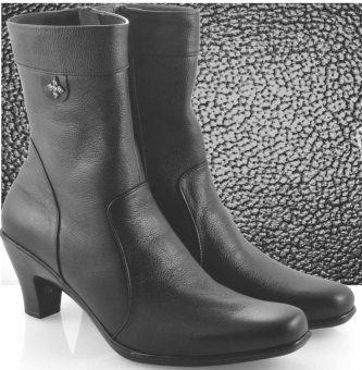 Spiccato SP 507.04 Sepatu Formal Boots Wanita - Bahan Leather - Bagus - Hitam  