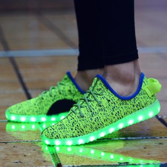 Spring Autumn LED Light Shoes Femme Men and Women Casual Shoes Fashion Luminous Shoes Sneakers - intl  
