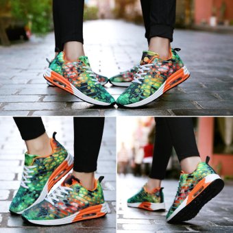 Spring New Student Sports Couple Shoes Women Shoes Korean Air Cushion Camouflage Mesh Casual Shoes Men Shoes - intl  