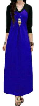 SR Collection Colourfull Dress - Biru  