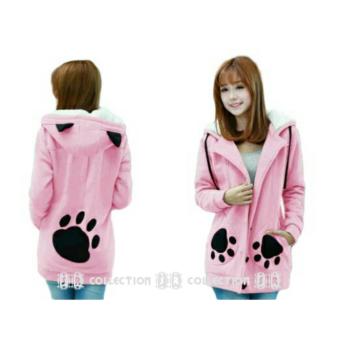 SR Collection Women's Hoodie Sweater Panda - Pink  
