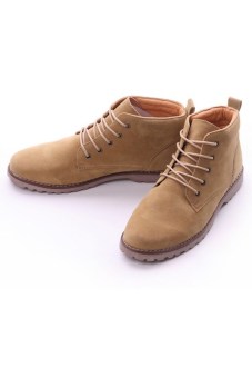 SRZ New Design Leather Male Martin Boots (Brown) - intl  