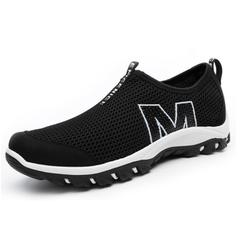 SRZ New Style Lovers' Casual Shoes Breathable Mesh Shoes&Fashion Hollow Shoes(Black) - Intl  