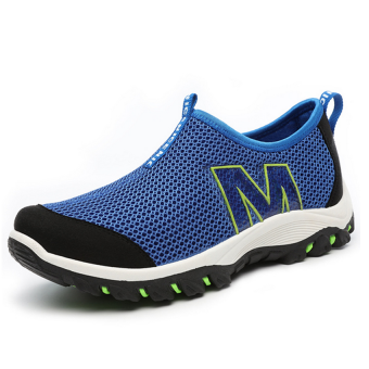 SRZ New Style Lovers' Casual Shoes Breathable Mesh Shoes&Fashion Hollow Shoes(Blue) - Intl  