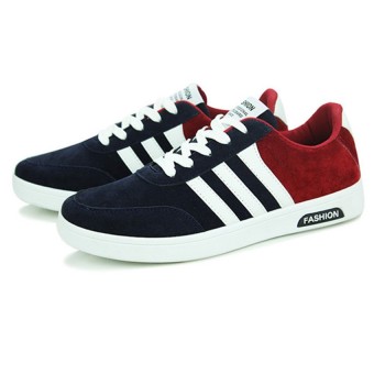 SRZ New Syle Men's Fashion Breathable Casual Shoes(Blue&Red) - Intl  