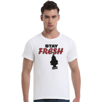 Stay Fresh F.A.D.E.D Cotton Soft Men Short T-Shirt (White)   