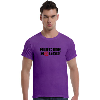 Suicide Squad Aim At Cotton Soft Men Short T-Shirt (Purple)   