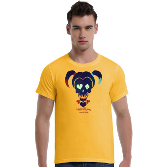 Suicide Squad Harley Quinn Cotton Soft Men Short T-Shirt (Yellow)   