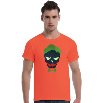 Suicide Squad Joker Cotton Soft Men Short T-Shirt (Orange)   