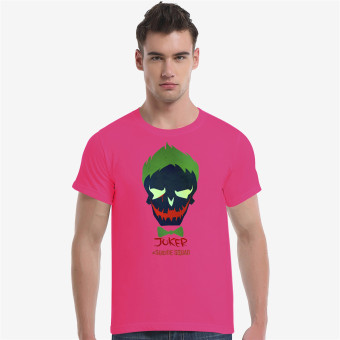 Suicide Squad Joker Cotton Soft Men Short T-Shirt (Rose)   