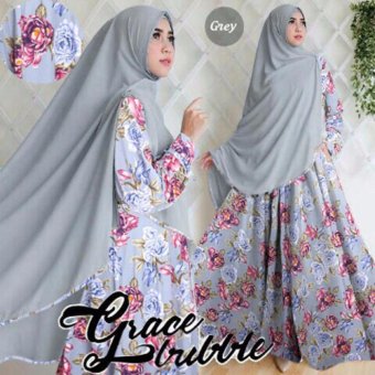 Suki Dress Hijab Grace Syari'I - Grey  