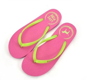 Summer Casual Beach Slippers Flip Flops Sandals Rosy  