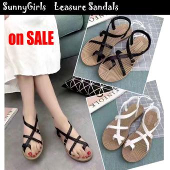 Sunny Girls Sasha Flat Sandals - 618 Black  