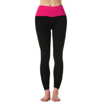 SuperCart ACEVOG Fashion Women's Casual Slim Sport Yoga Elastic Long Pants(Rose Red)   