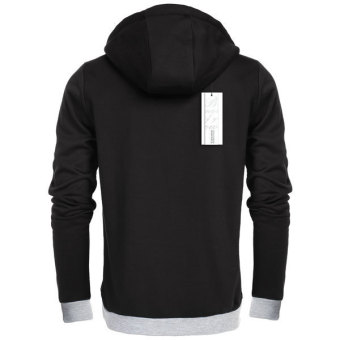 SuperCart COOFANDY Men Fashion Casual Zipper Hooded Slim Hoodie Coat(Black)   