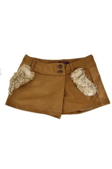 SuperCart New Spring-Autumn Trendy Women Embossed Jacquard Shorts Pocket Decoration Shorts With Side Invisible Zipper   