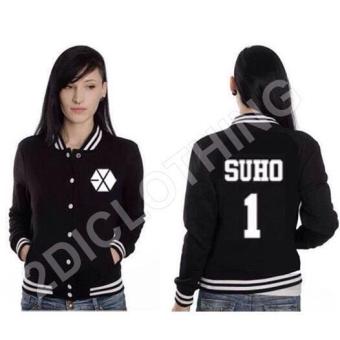 Sweater Baseball Korea / Jaket Sweater Exo Member Suho  
