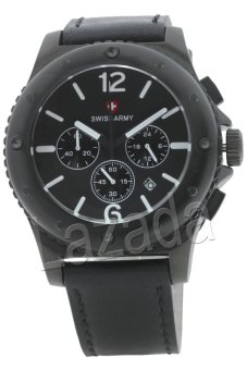 swiss army jam tangan pria hitam kulit hitam swiss army jam tangan pria hitam kulit hitam