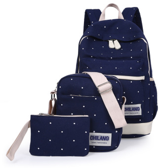 tas fashion tas paket 3 in 1 ransel motif dot warna biru tua lazada indonesia tas fashion tas paket 3 in 1 ransel motif dot warna biru tua lazada indonesia